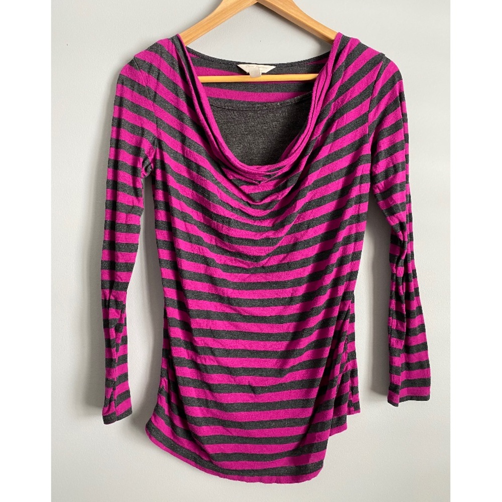 Maternity Striped Long Sleeve